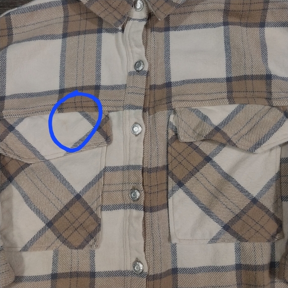 Zara Plaid Flannel Shirt Kids Size 8-9 Soft White Long Sleeve Button Down Cotton - Picture 3 of 5